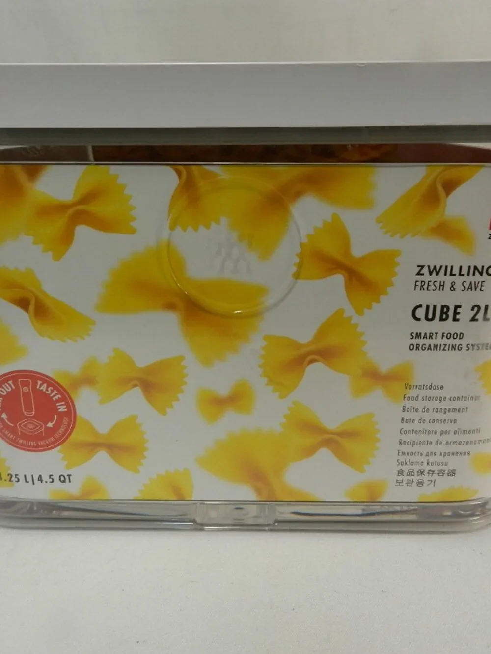 ZWILLING Fresh & Save Cube 2 L Box Airtight Dry Food Storage Container NEW